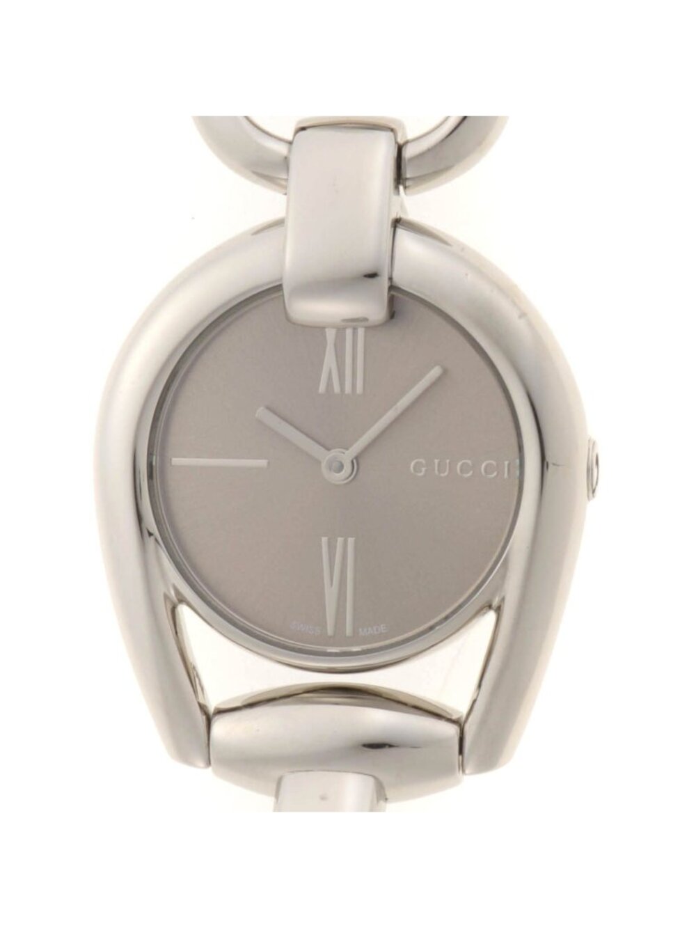 Gucci 139.5 Horsebit Watch Stainless Steel Brown Quartz